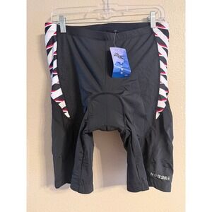 NOOYME Mens Padded Cycling Shorts  3XL Bike Compression Shorts NWT